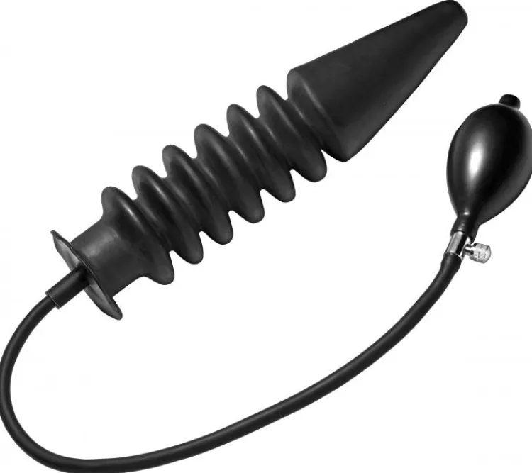 Master Series Unique Anal Toys | Butt Plugs>Accordian XL Inflatable Plug