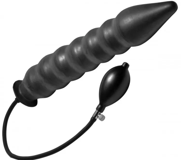 Master Series Unique Anal Toys | Butt Plugs>Accordian XL Inflatable Plug