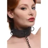 Master Series Leashes & Collars | Nipple Clamps & Stimulators>Adjustable Collar with Nipple Clamps