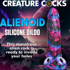 Creature Cocks Silicone Dildos | Harness Compatible Dildos>Alienoid Silicone Dildo