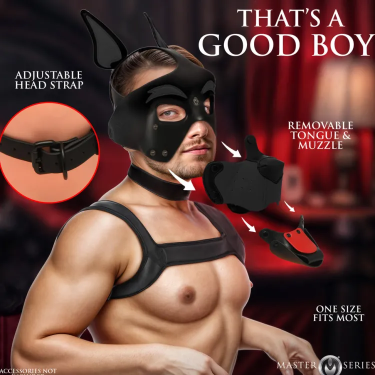 Master Series Puppy Play>Alpha Dog Pup Hood