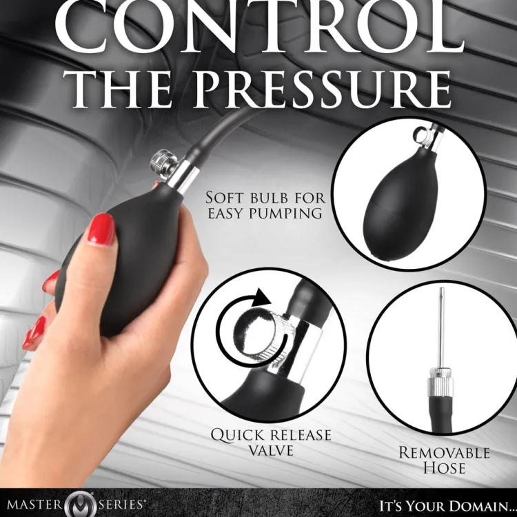 Master Series Unique Anal Toys>Ass Bound Anchor Inflatable Silicone Anal Plug