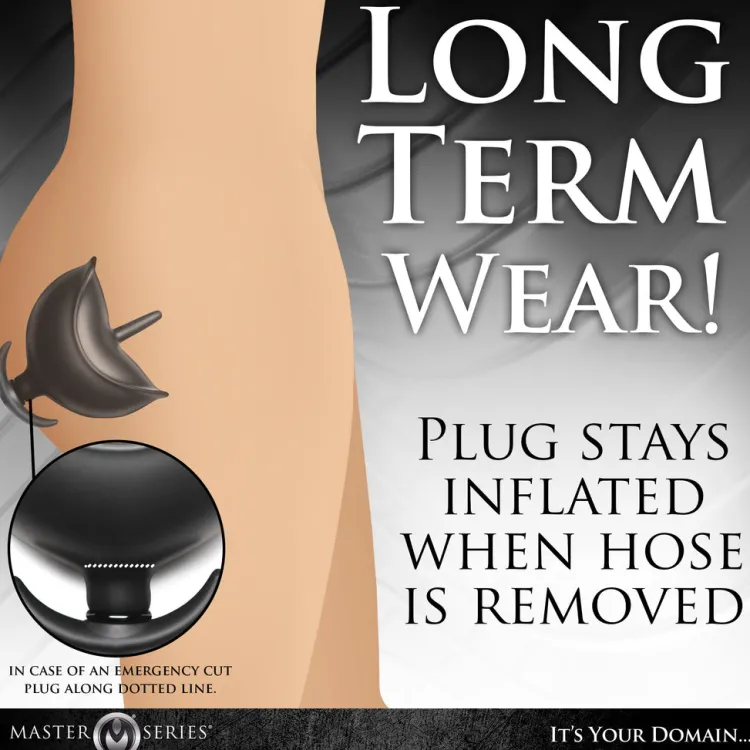 Master Series Unique Anal Toys>Ass Bound Anchor Inflatable Silicone Anal Plug