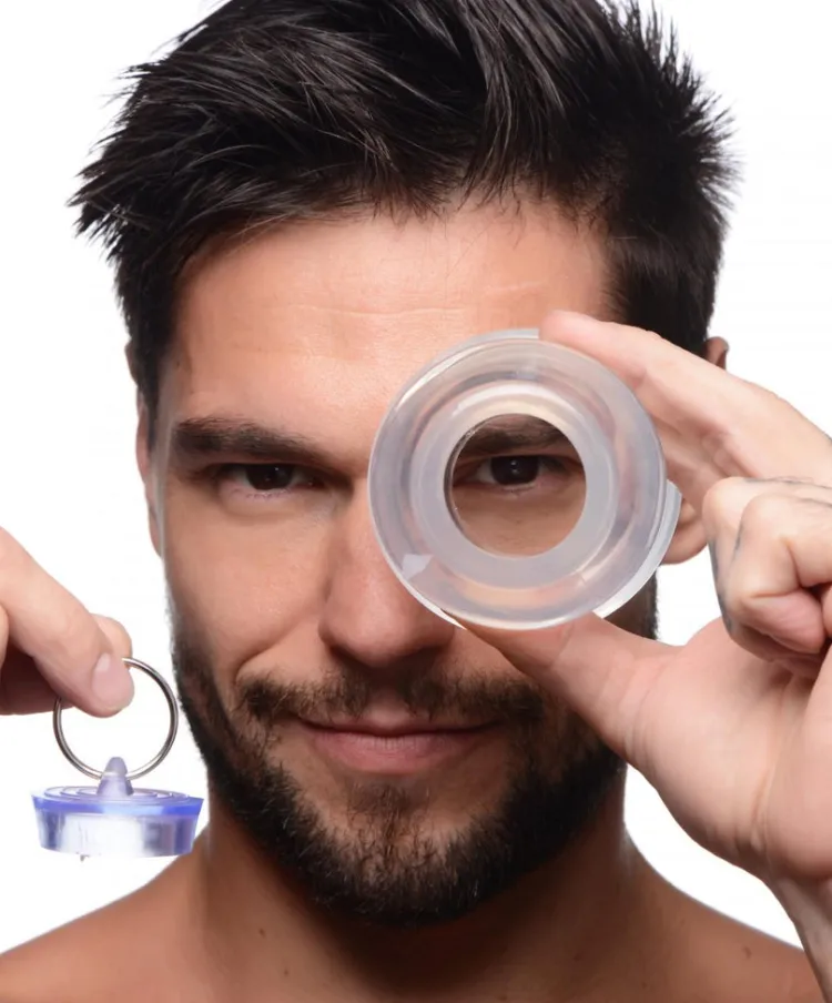 Master Series Unique Anal Toys | Butt Plugs>Ass Bung Clear Hollow Anal Dilator with Plug
