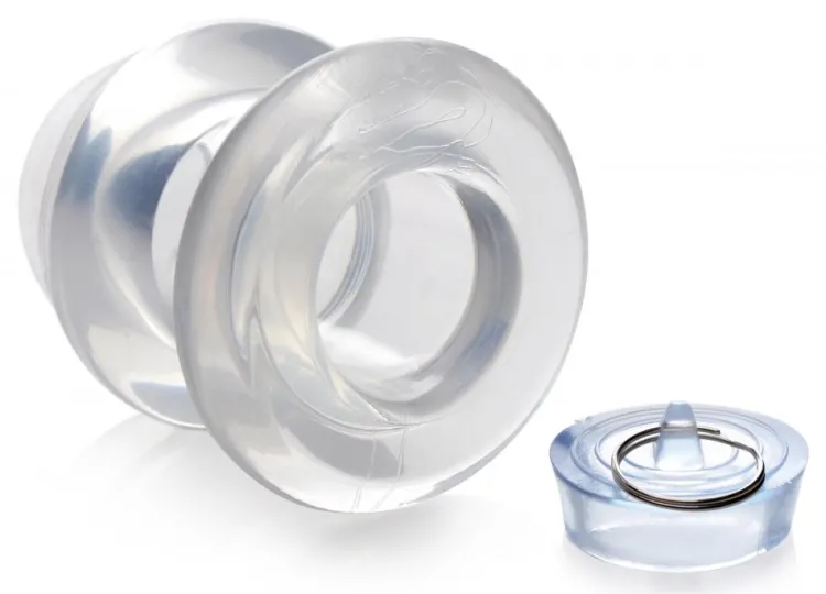 Master Series Unique Anal Toys | Butt Plugs>Ass Bung Clear Hollow Anal Dilator with Plug