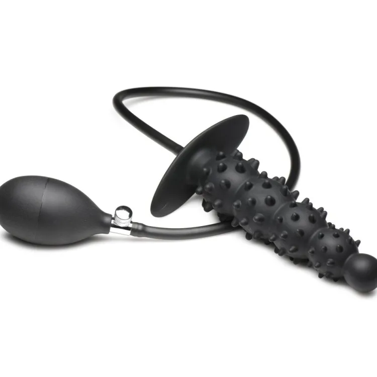Master Series Unique Anal Toys>Ass Puffer Nubbed Inflatable Silicone Anal Plug