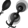 Master Series Unique Anal Toys | Large Butt Plugs>Ass Rattler Weighted Inflatable Silicone Anal Plug