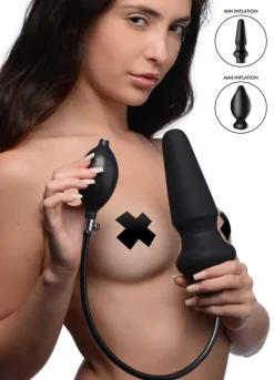Master Series Unique Anal Toys | Butt Plugs>Ass-Pand Large Inflatable Silicone Anal Plug