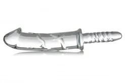 Master Series Glass Dildos>Battle Rammer Phallic Glass Thruster