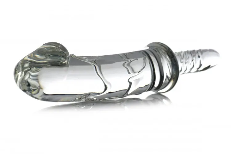 Master Series Glass Dildos>Battle Rammer Phallic Glass Thruster