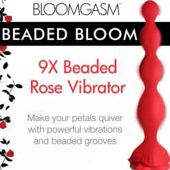 Bloomgasm Vibrating Butt Plugs | Anal Beads & Tools>Beaded Rose Vibrator