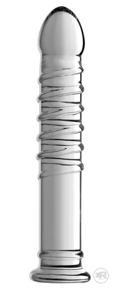 Master Series Glass Dildos | Non-Representational Dildos>Behemoth Ribbed XL Dildo