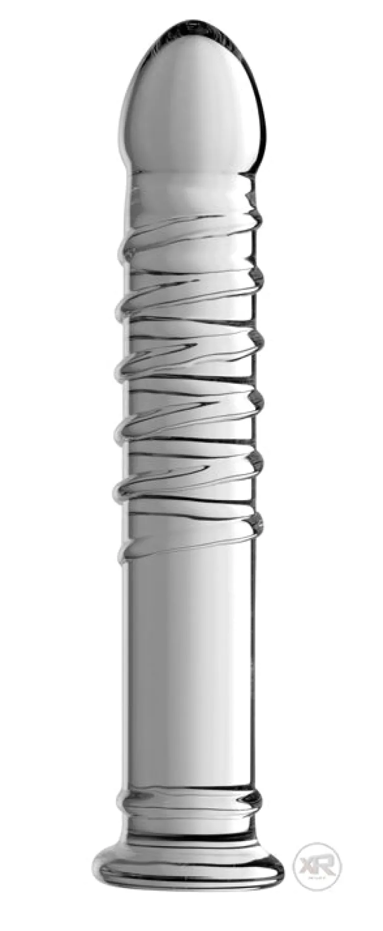 Master Series Glass Dildos | Non-Representational Dildos>Behemoth Ribbed XL Dildo