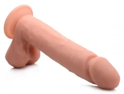 Curve Toys Ultra Realistic Sex Toys | Silicone Dildos>Big Shot Vibrating Remote Control Silicone Dildo with Balls