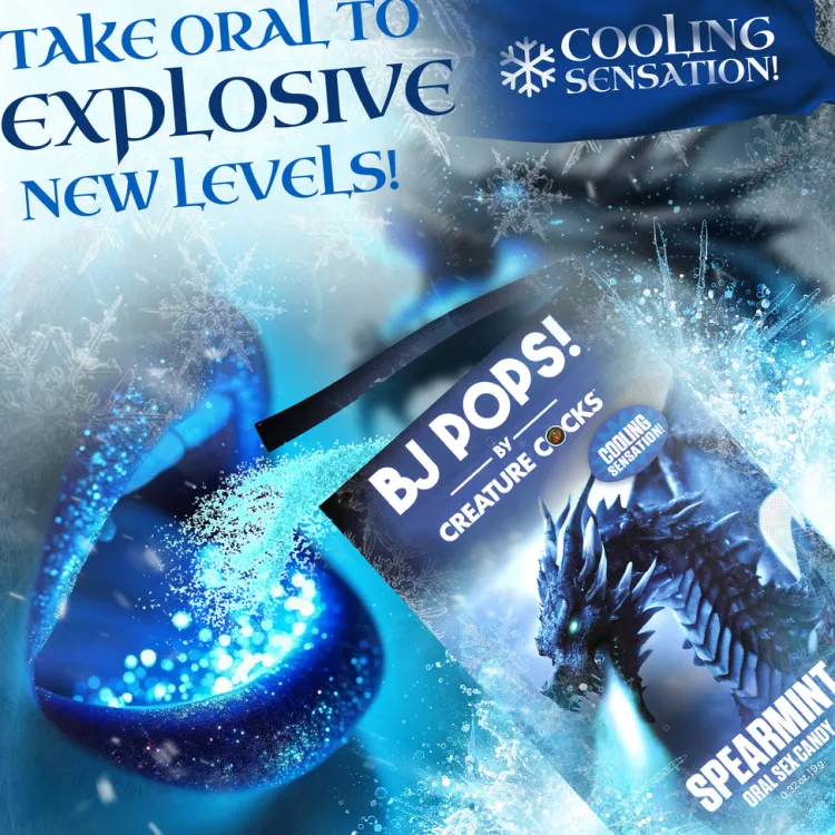 Creature Cocks Games & Novelties>BJ Pops Cooling Oral Sex Candy