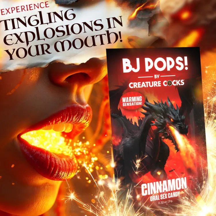 Creature Cocks Games & Novelties>BJ Pops Warming Oral Sex Candy