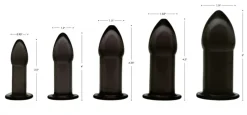 Master Series Sex Toy Kits & Collections | Butt Plugs>Black Anal Dilator Kit