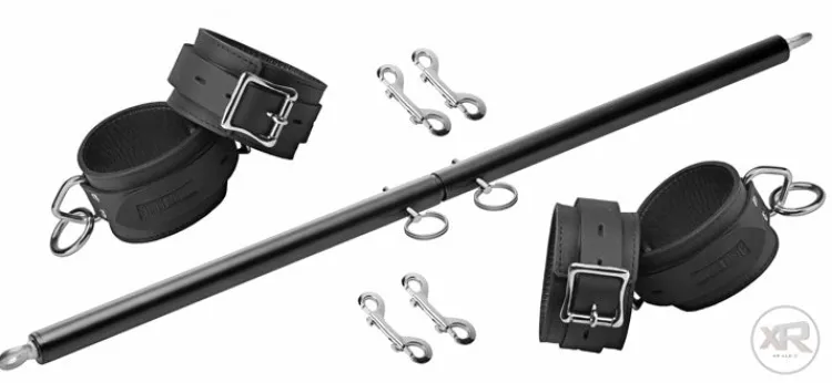 Master Series Sex Toy Kits & Collections | Luxury Toys>Black Doggy Style Spreader Bar Kit