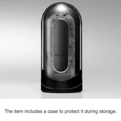 Tenga Automatic & Hands-Free Masturbators | Vibrating Strokers>Black Flip 0-Zero Electronic Vibration Stroker