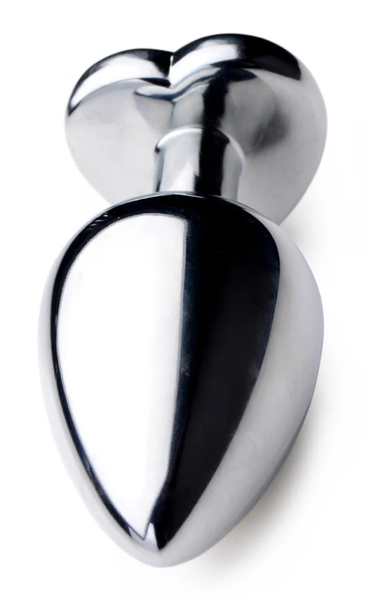 Booty Sparks Jewel Butt Plugs | Anal Starter Toys>Black Heart Gem Anal Plug