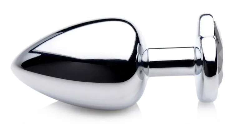 Booty Sparks Jewel Butt Plugs | Anal Starter Toys>Black Heart Gem Anal Plug