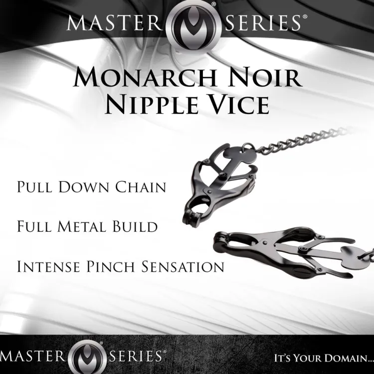 Master Series Nipple Clamps & Stimulators>Black Japanese Nipple Clamps