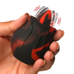Bloomgasm Silicone Vibrators | Waterproof Vibrators>Black Kiss Rimming Rose