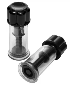 Master Series Nipple Clamps & Stimulators | Female Enhancement>Black Maxxx Nipple Suckers