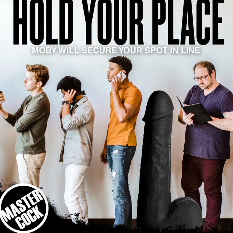 Master Cock Large Dildos | Realistic Dildos>Black Moby 2 Foot Tall Super Dildo