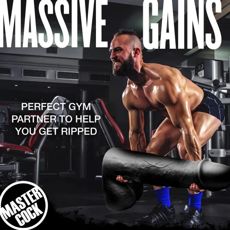 Master Cock Large Dildos | Realistic Dildos>Black Moby 2 Foot Tall Super Dildo