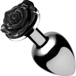 Booty Sparks Jewel Butt Plugs | Anal Starter Toys>Black Rose Anal Plug