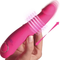 gossip Insertable & Realistic Dildo Vibrators | G-Spot Vibrators>Blasters 7X Thrusting Silicone Vibrator