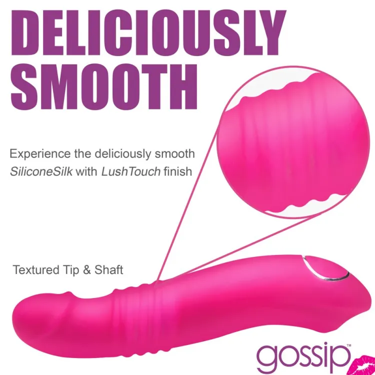 gossip Insertable & Realistic Dildo Vibrators | G-Spot Vibrators>Blasters 7X Thrusting Silicone Vibrator