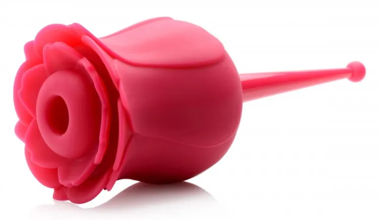 Bloomgasm Silicone Vibrators | Waterproof Vibrators>Rose Buzz 7X Silicone Clit Stimulator and Vibrator