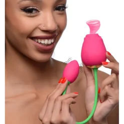 Inmi Unique Vibrators | Rechargeable Vibrators>Bloomgasm Rose Duet Sucking Rose and Vibrating Rosette