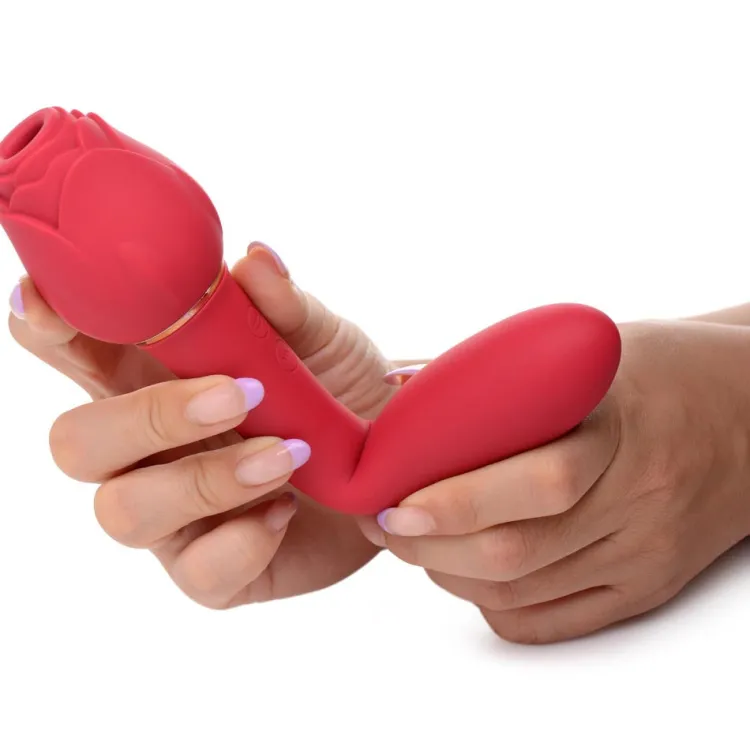 Bloomgasm Silicone Vibrators | Waterproof Vibrators>Sweet Heart Rose Vibrator
