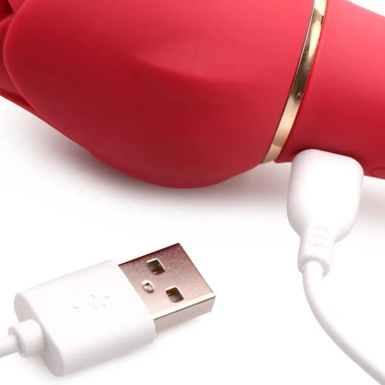 Bloomgasm Silicone Vibrators | Waterproof Vibrators>Sweet Heart Rose Vibrator