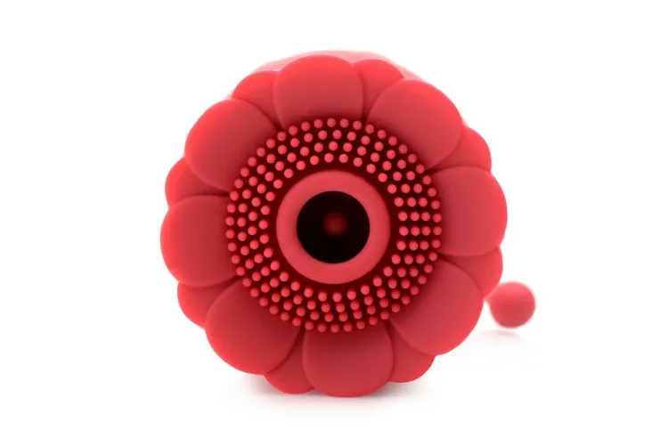 Bloomgasm Silicone Vibrators | Waterproof Vibrators>Textured Rose 10X Suction Stimulator