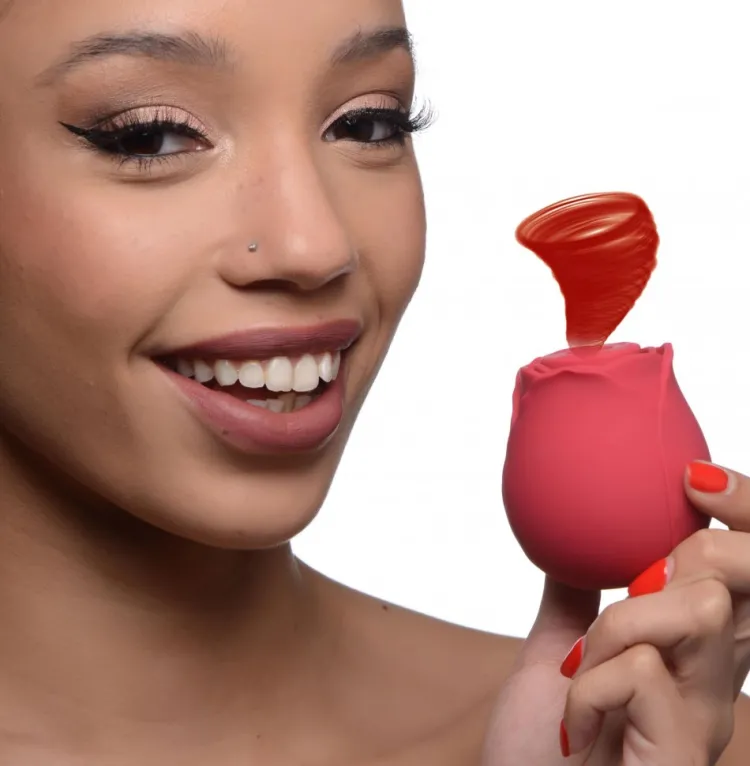 Bloomgasm Silicone Vibrators | Waterproof Vibrators>Wild Rose 10X Silicone Clit Stimulator