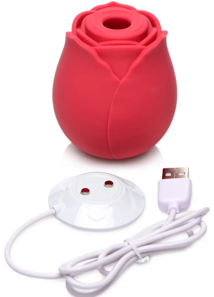 Bloomgasm Silicone Vibrators | Waterproof Vibrators>Wild Rose 10X Silicone Clit Stimulator