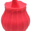 Bloomgasm Silicone Vibrators | Waterproof Vibrators>Wild Violet 10X Silicone Clit Licking Stimulator (Red)