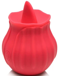 Bloomgasm Silicone Vibrators | Waterproof Vibrators>Wild Violet 10X Silicone Clit Licking Stimulator (Red)