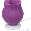 Bloomgasm Silicone Vibrators | Waterproof Vibrators>Wild Violet 10X Silicone Clit Licking Stimulator (Purple)