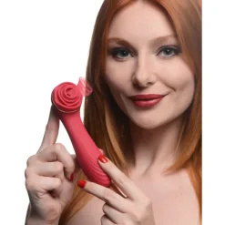 Bloomgasm Insertable & Realistic Dildo Vibrators | G-Spot Vibrators>10x Suction Rose Vibrator