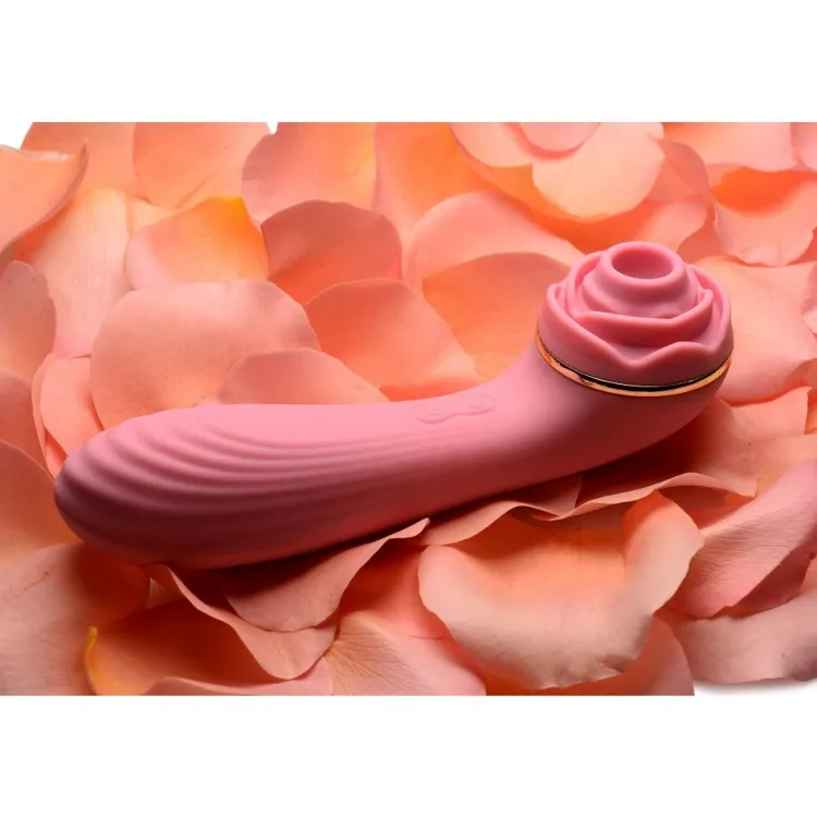 Bloomgasm Insertable & Realistic Dildo Vibrators | G-Spot Vibrators>10x Suction Rose Vibrator