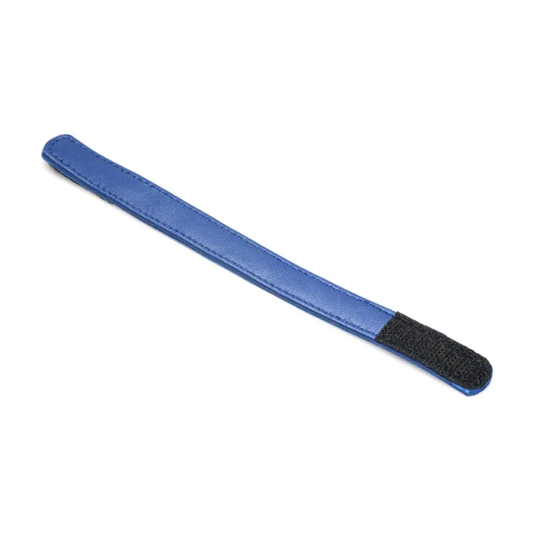Strict Leather Penis Rings>Blue Leather Penis Ring with Velcro