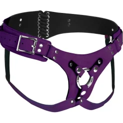 Strap U Anal Pegging Toys>Bodice Deluxe Leather Corset Strap-On Harness