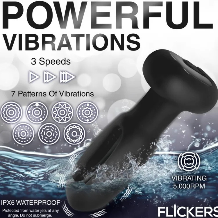 Inmi Vibrating Butt Plugs | Unique Anal Toys>Bum Flick Vibrating and Flicking Silicone Butt Plug with Remote