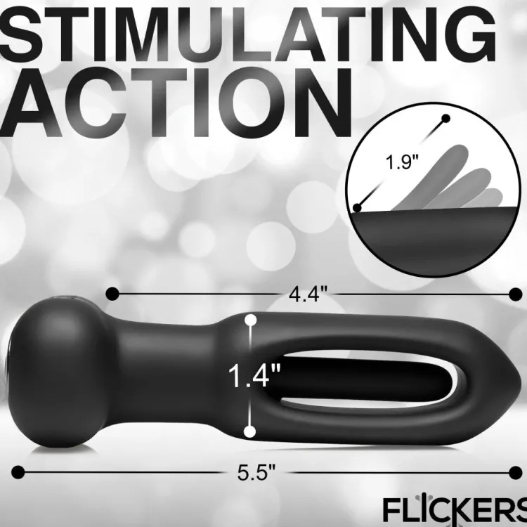 Inmi Vibrating Butt Plugs | Unique Anal Toys>Bum Flick Vibrating and Flicking Silicone Butt Plug with Remote