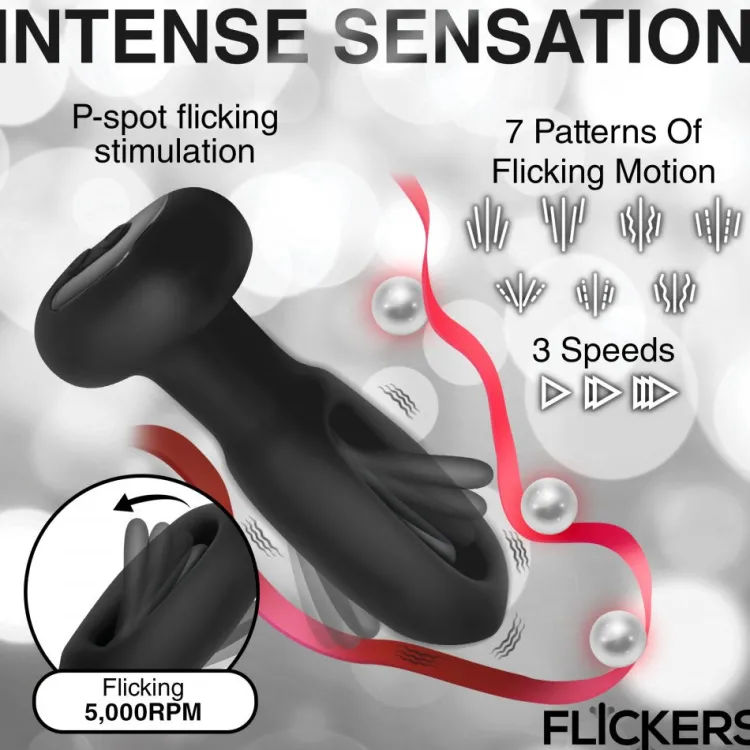 Inmi Vibrating Butt Plugs | Unique Anal Toys>Bum Flick Vibrating and Flicking Silicone Butt Plug with Remote